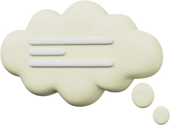 Speech Bubble 41 3D icon, view 2