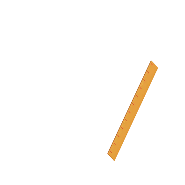 Ruller 3D icon, view 4
