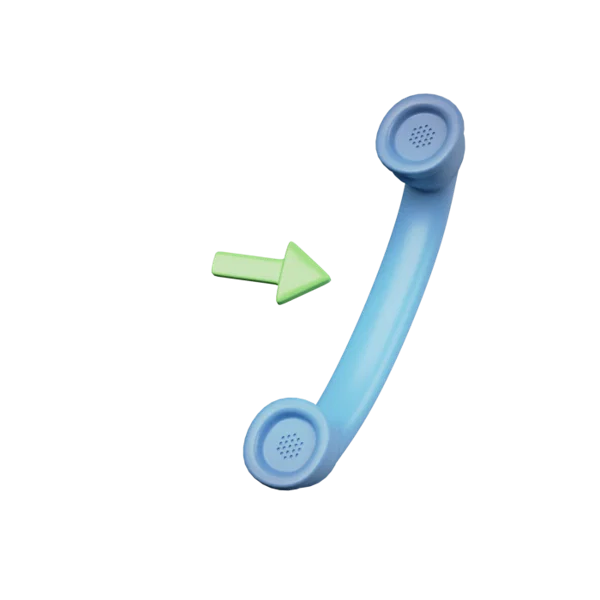 Telephone - Incoming 3D icon, view 1