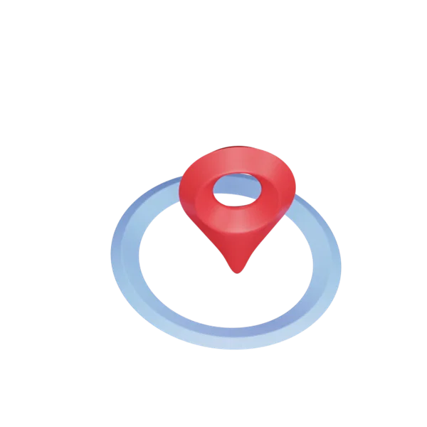 Location 3D icon, view 4