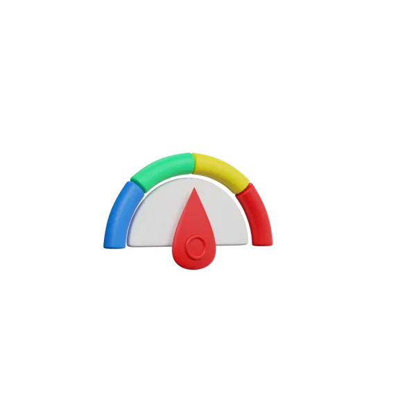 Gauge 3D icon, view 3