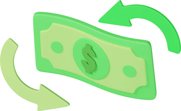 Refresh Money 3D icon, view 5