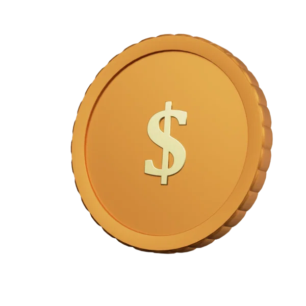 Currencies - Dollar 3D icon, view 1