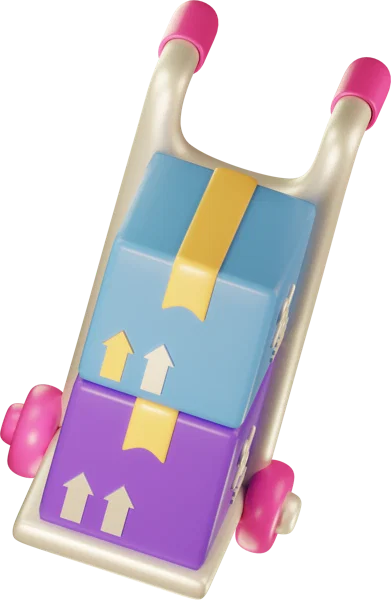 Delivery 3D icon, view 4