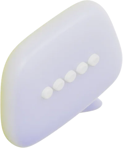 Speech Bubble 4 3D icon, view 4
