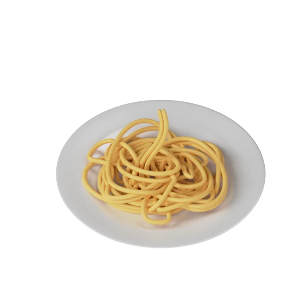 Pasta 3D icon, view 5
