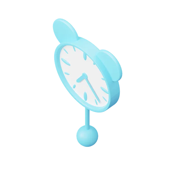 Clock 2 3D icon, view 5