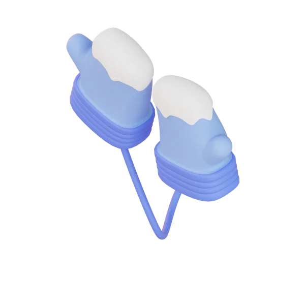 Gloves 3D icon, view 5