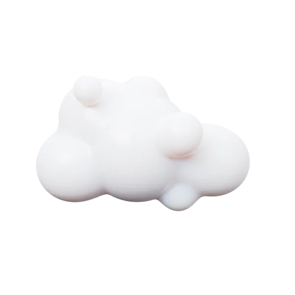 Cloud 3D icon, view 1
