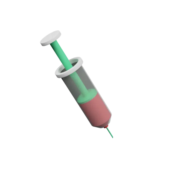 Injection 2 3D icon, view 1