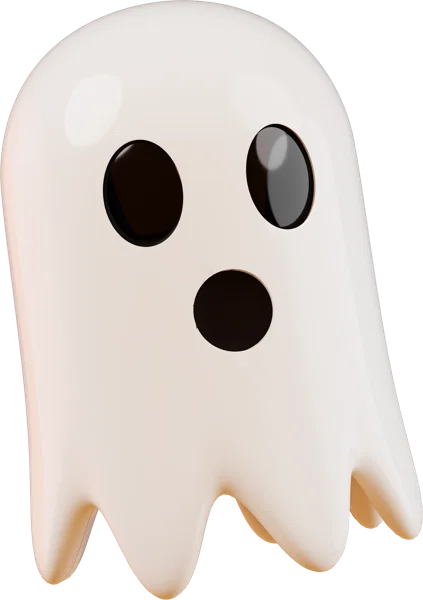 Ghost 3D icon, view 1