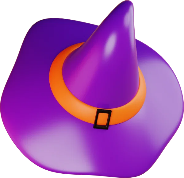 Witch Hat 3D icon, view 4