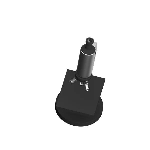 Microscope 3D icon, view 4