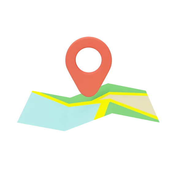 Map 3D icon, view 1