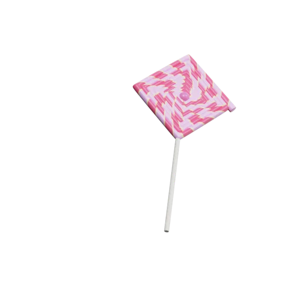 Lollypop 3D icon, view 3
