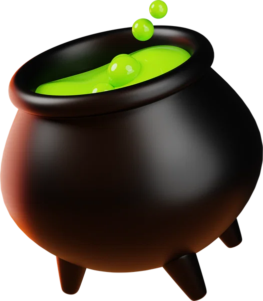 Cauldron 3D icon, view 2