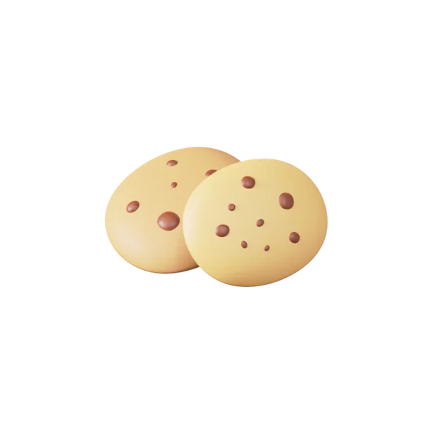 Cookies 3D icon, view 2