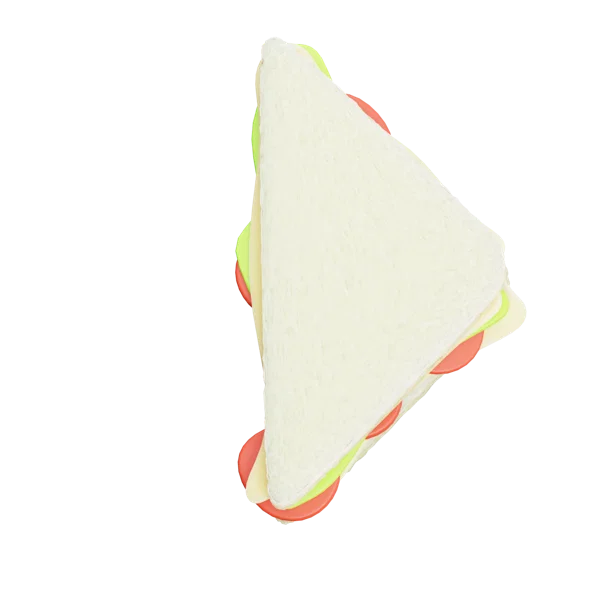 Sandwich 3D icon, view 4