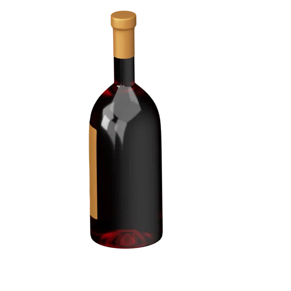 Wine 3D icon, view 5