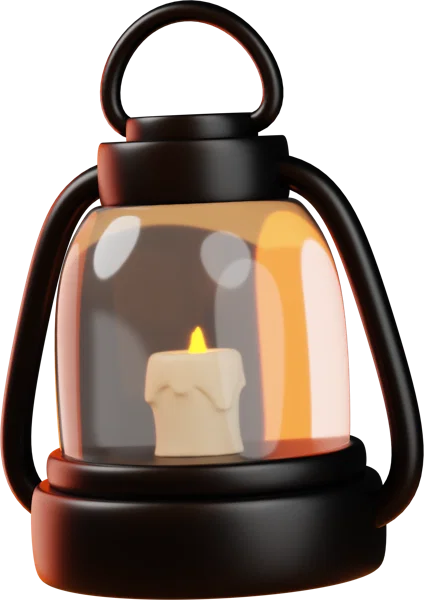Lamp 3D icon, view 2