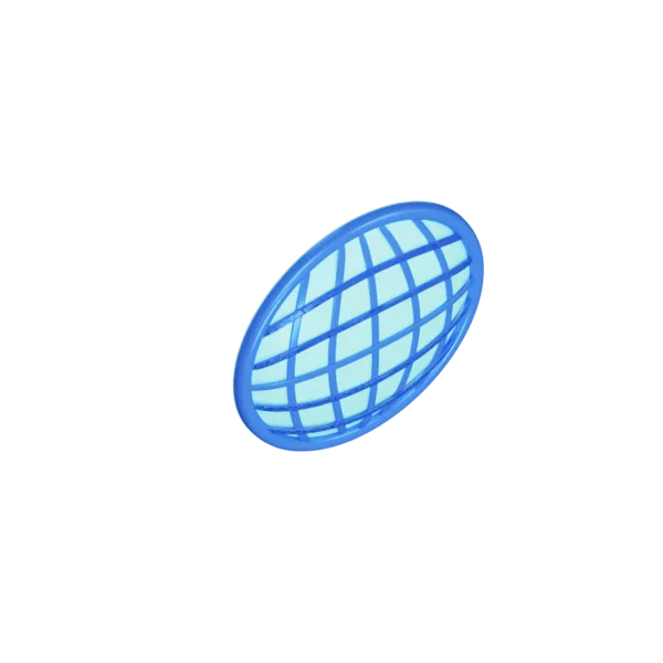 World 2 3D icon, view 4
