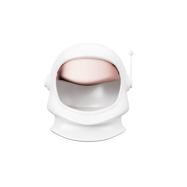 Space Helmet 3 3D icon, view 1