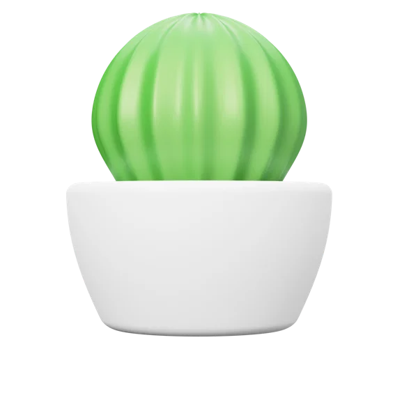 Cactus 2 3D icon, view 1