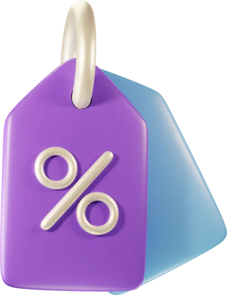 Tags 3D icon, view 3