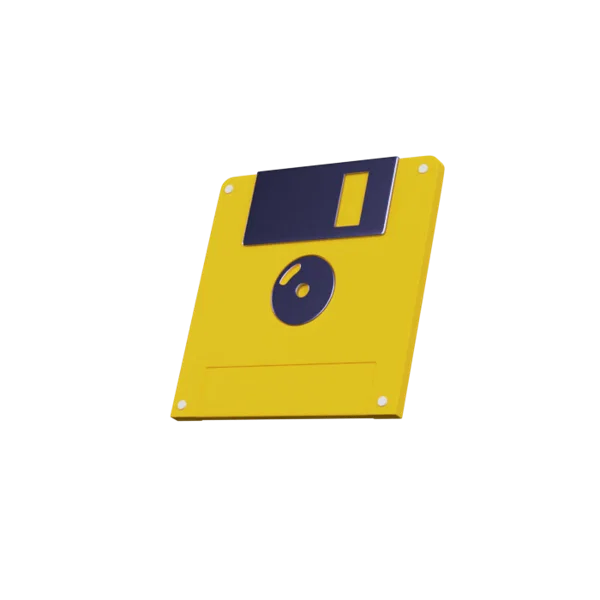 Floppy Disk 3D icon, view 1