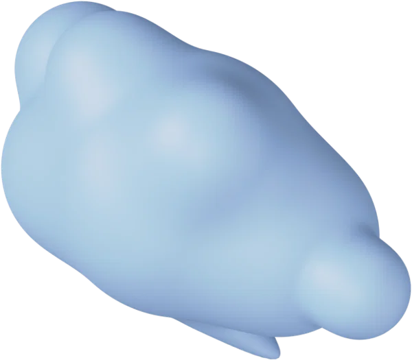 Speech Bubble 9 3D icon, view 5