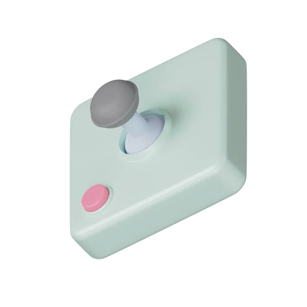 Joystick 3D icon, view 5