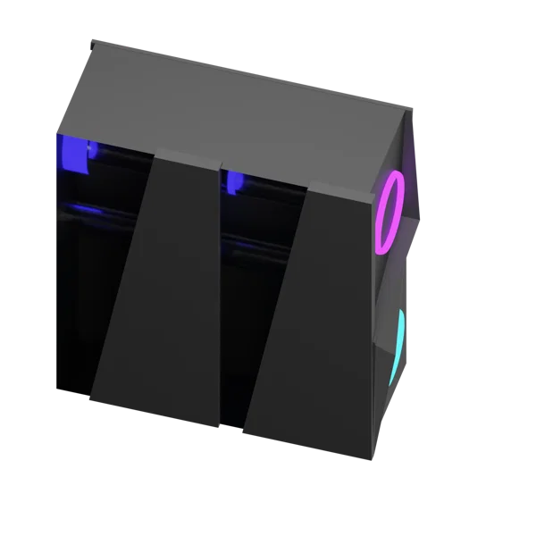 Computer 3D icon, view 4