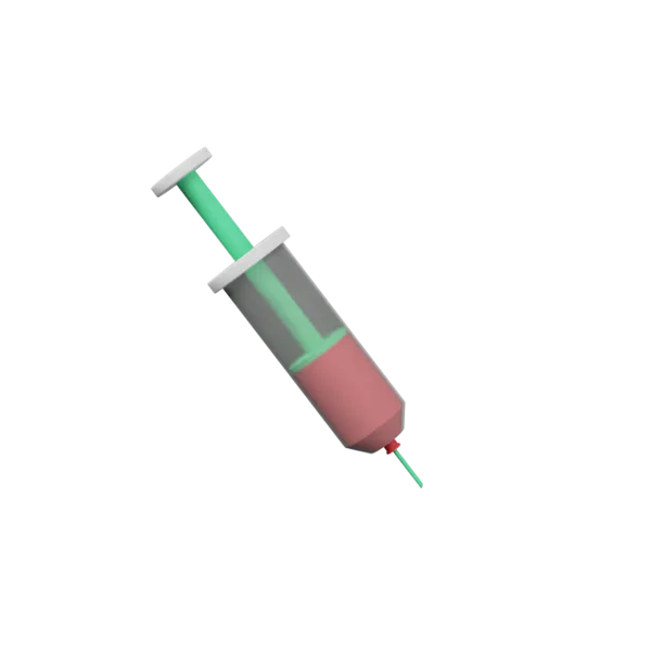 Injection 2 3D icon, view 2