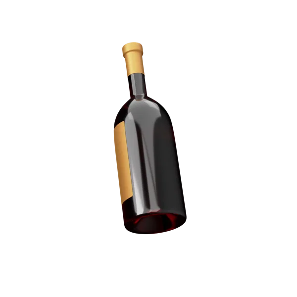Wine 3D icon, view 2
