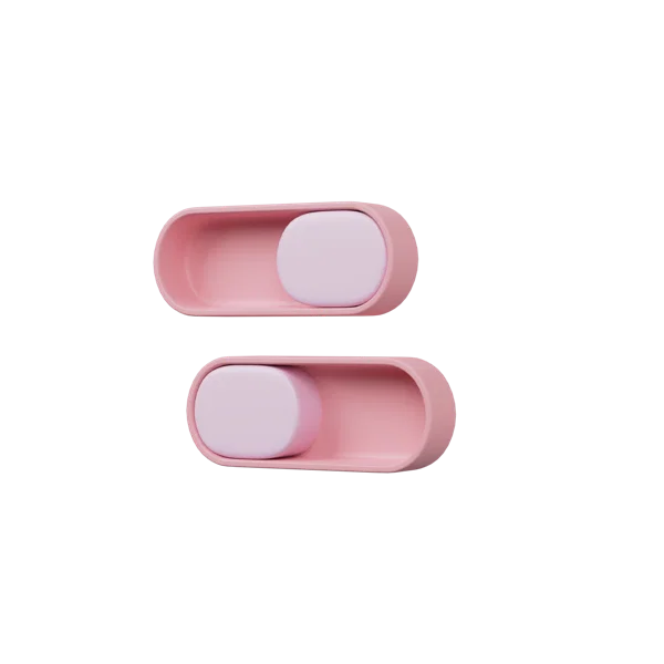 Toggle Buttons 3D icon, view 2