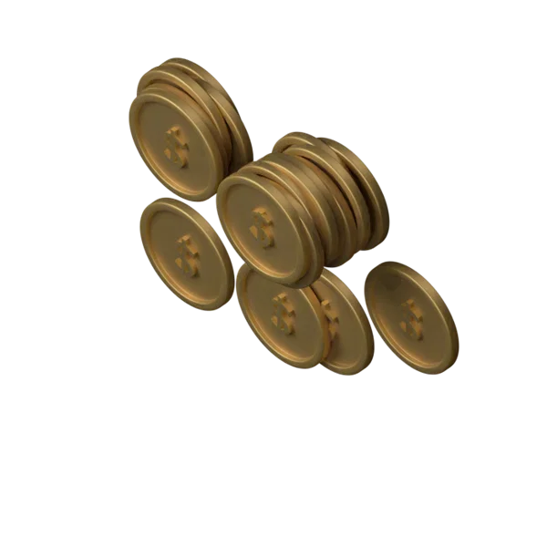 Gold Coins 3D icon, view 5