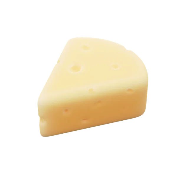 Cheese 3D icon, view 1