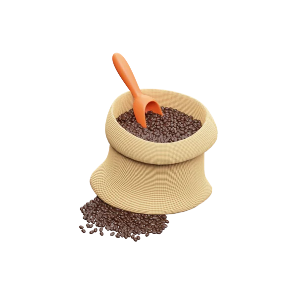 Coffee Bag 3D icon, view 3