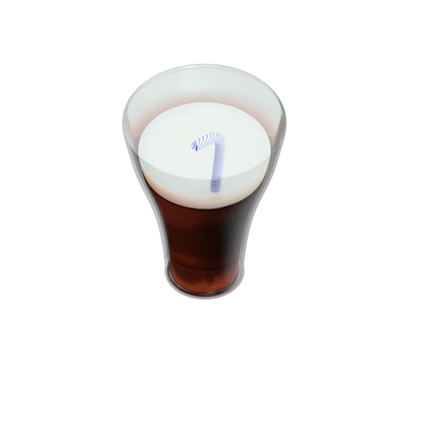 Coke Glass 3D icon, view 4