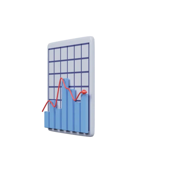 Graph Chart 3D icon, view 2