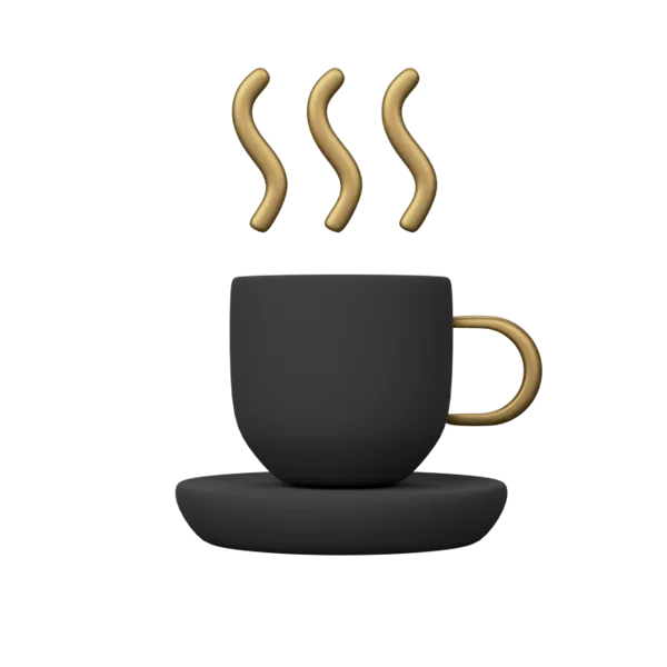 Cup 3D icon, view 1