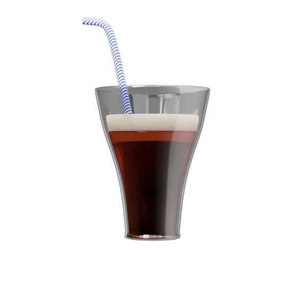 Coke Glass 3D icon, view 1