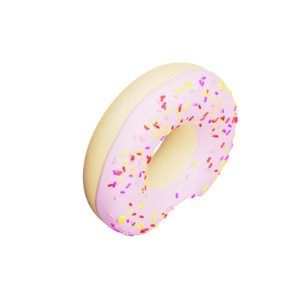 Donut 3D icon, view 4