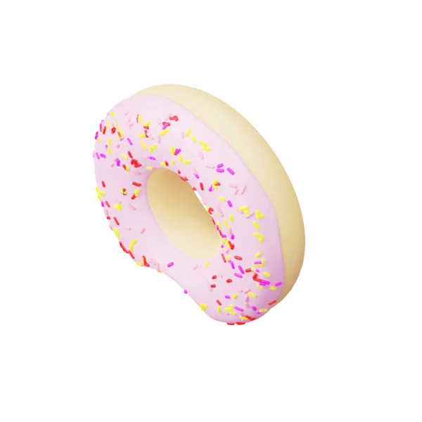 Donut 3D icon, view 5