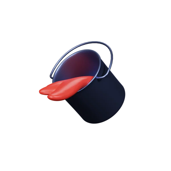 Paint Bucket Tool 3D icon, view 1