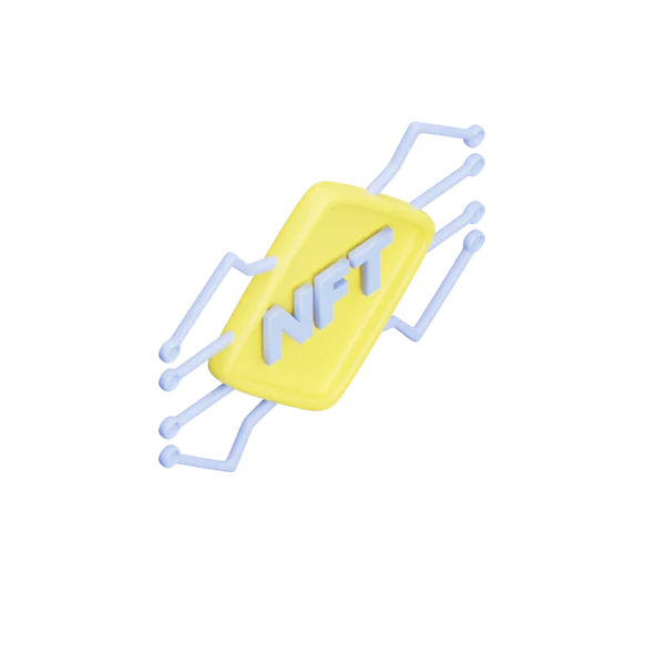 NFT 3D icon, view 4