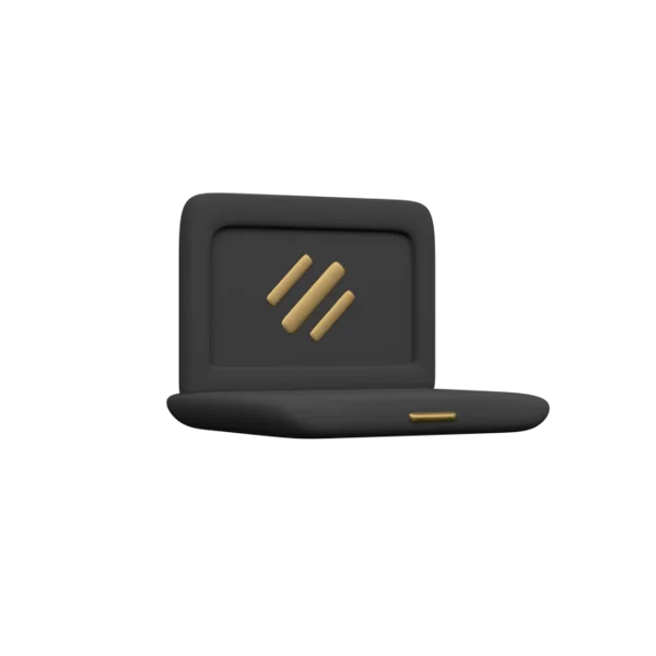 Notebook 3D icon, view 3