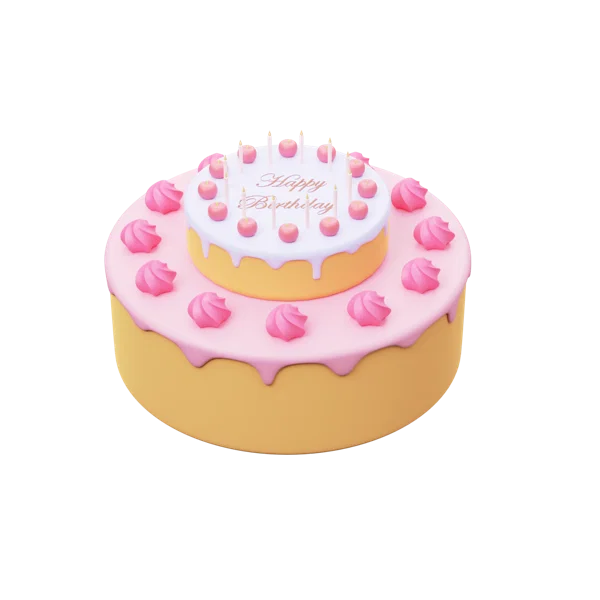 Birthday Cake 3D icon, view 1