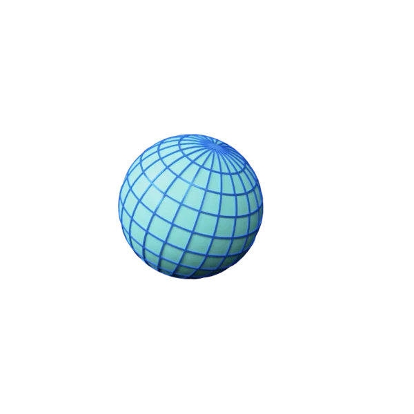 World 3 (orb) 3D icon, view 2