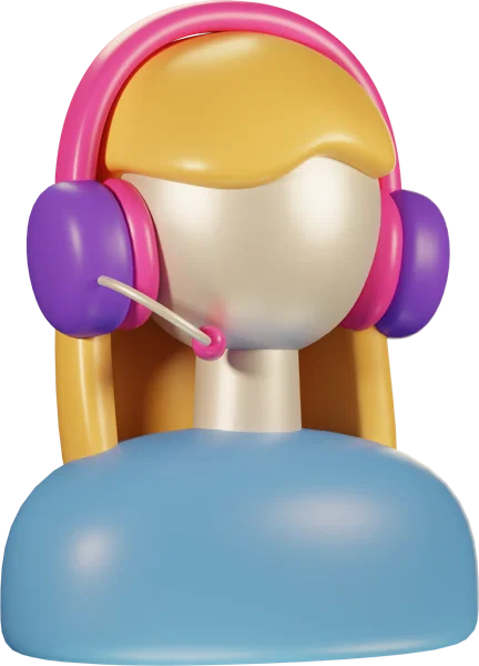 Assistant 3D icon, view 3